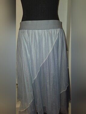 Metro Wear Light Blue Layered Tulle Skirt